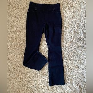 Chico's women's pull on Indigo blue leggings size 00 Regular ( 28”waist)